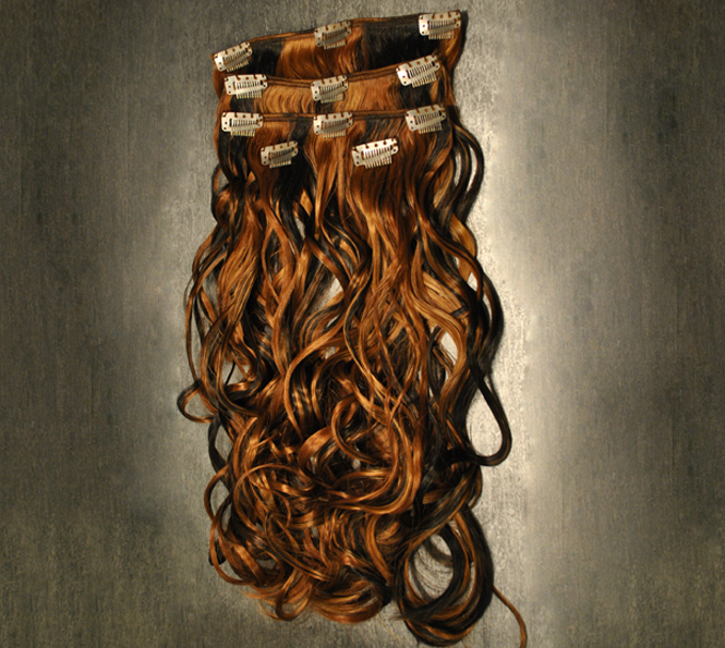 Clip On Set Wavy Kunsthaar 125g (ca. 50cm) 2-6