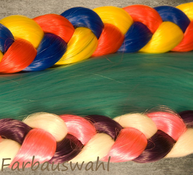 Indian Colour Braid  loses Kunsthaar 85g (ca. 60cm) Rot